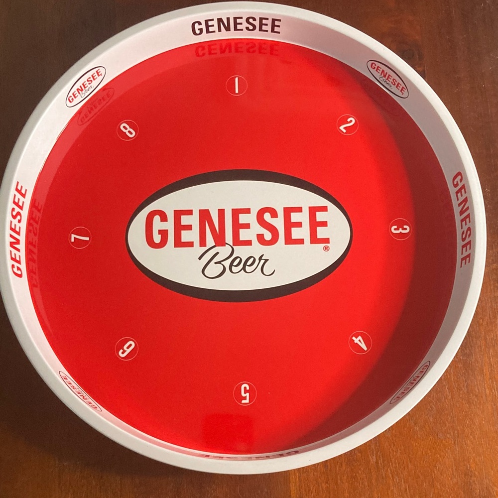 Beer Red Party Serving Tray Genesee